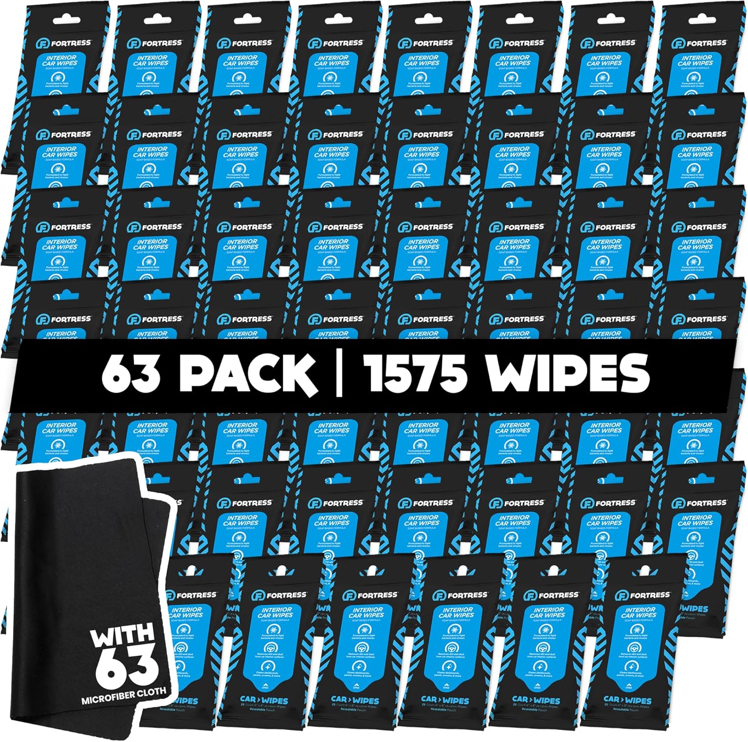Fortress Car Interior Wipes for Effective Cleaning and Detailing