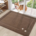 Absorbent non-slip dog door mat for muddy paws and pet comfort