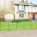 Metal Garden Fence with Gate 36 in H x 10 ft L - Sturdy No Dig Border