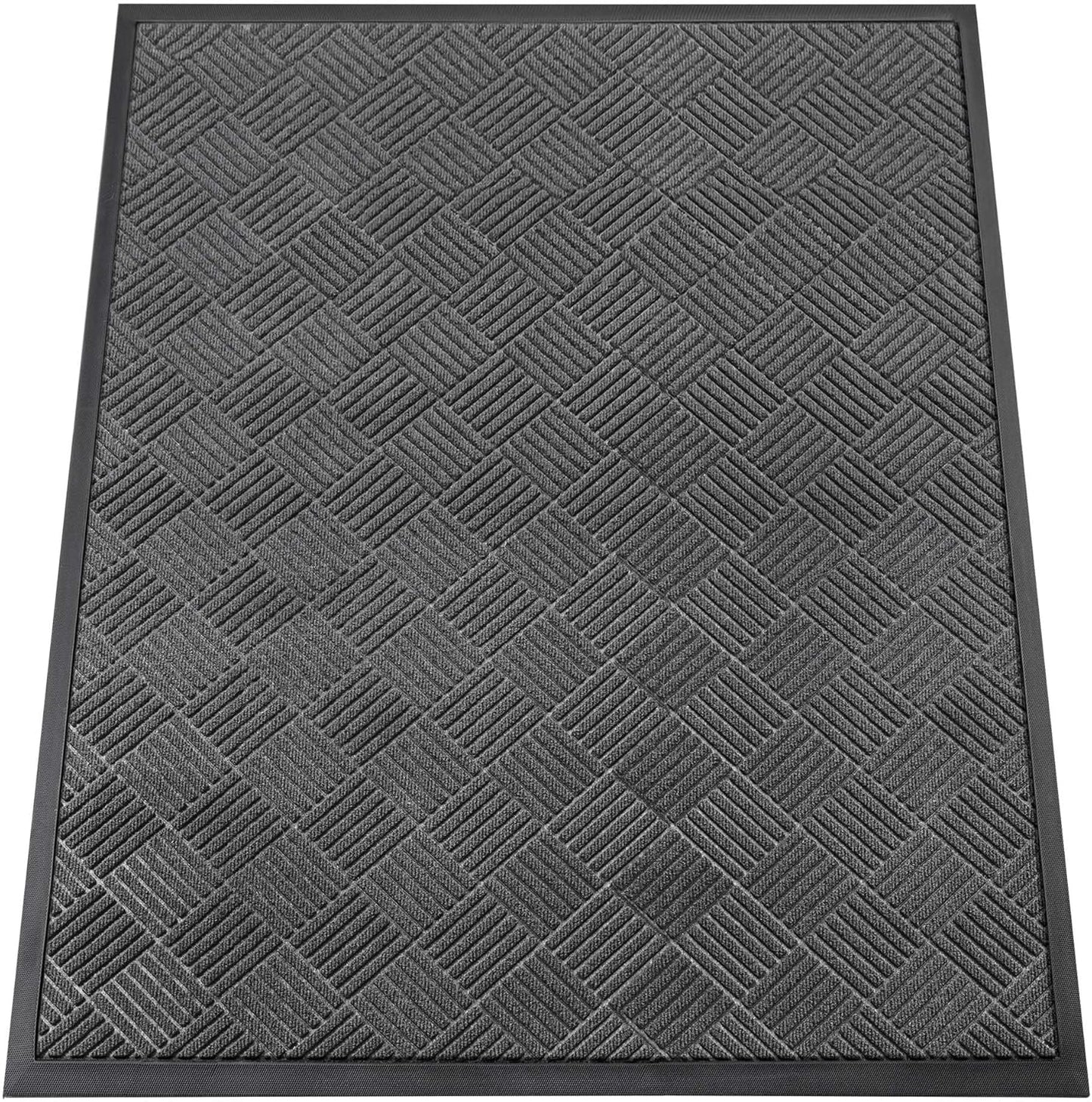 Indoor Outdoor Door Mat with Non Slip Rubber Backing for Entryway