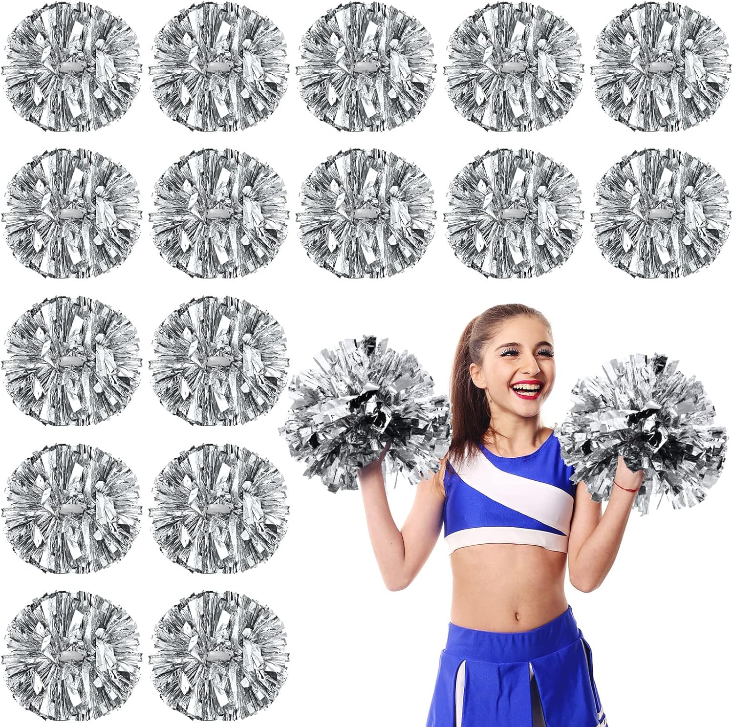 Yunsailing Cheerleading Pom Poms for Dance and Sports Events