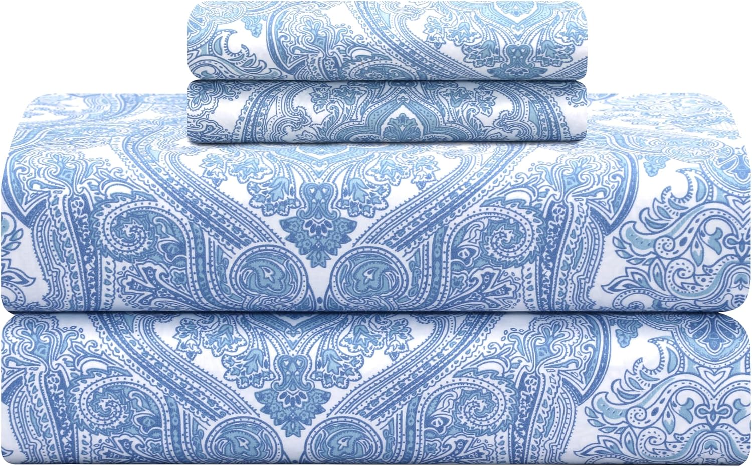 Softest 100% Cotton Sheets with Percale Weave for Comfort