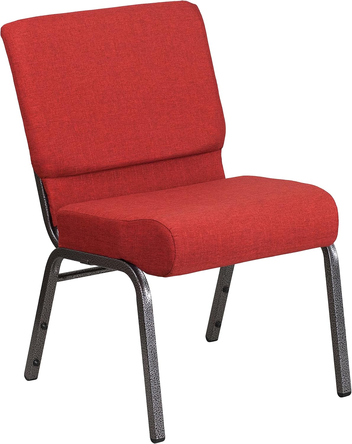 HERCULES Series 21ft'W Stacking Church Chair - Crimson Fabric