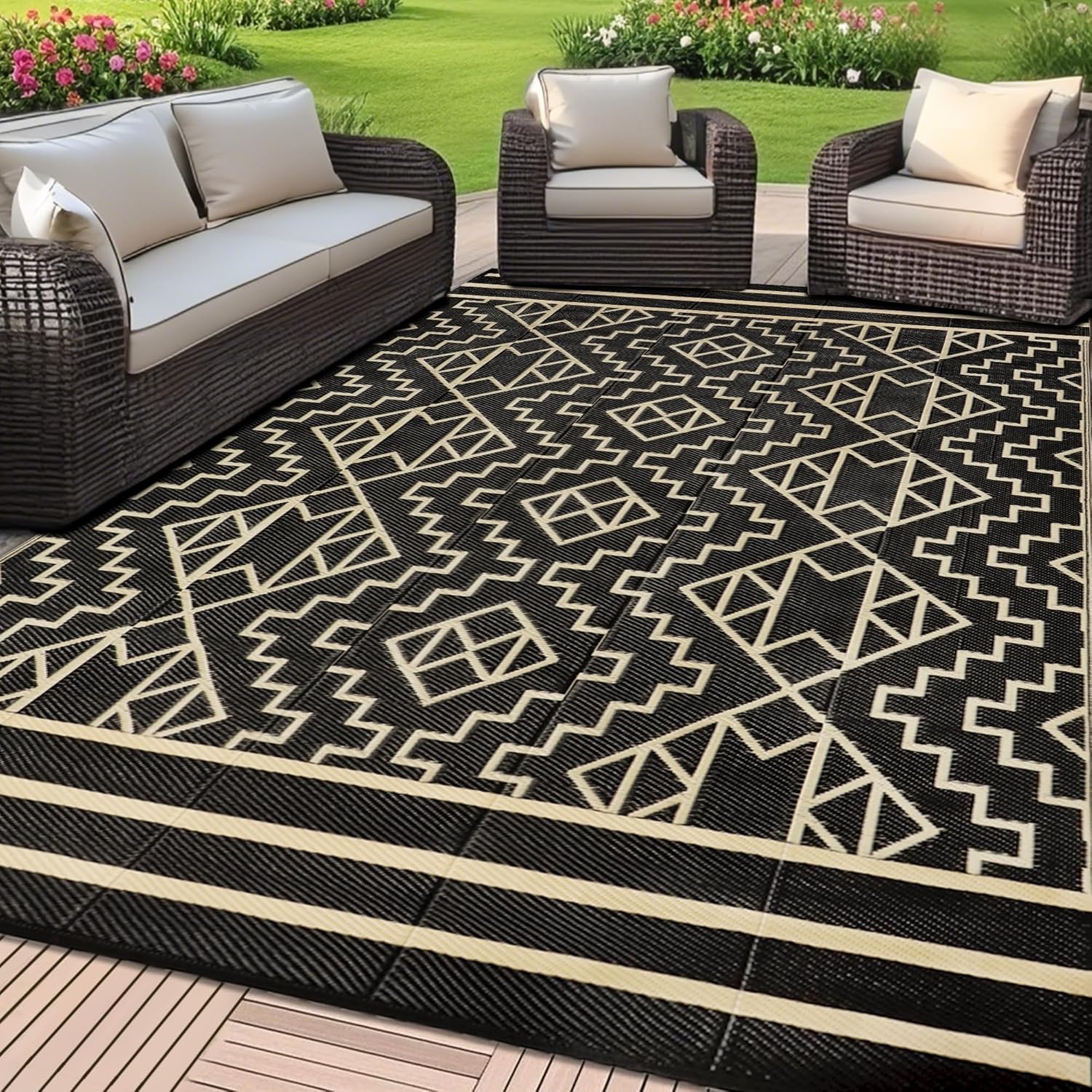 SAND MINE Reversible Mats for Outdoor Use - Stylish and Durable