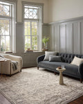 Gigi Collection GIG-02 Ivory/Stone Runner Rug - Classic Two-Tone
