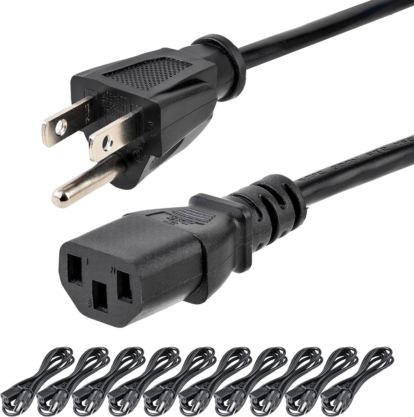 StarTech 6ft Standard Computer Power Cord for PC or Monitor