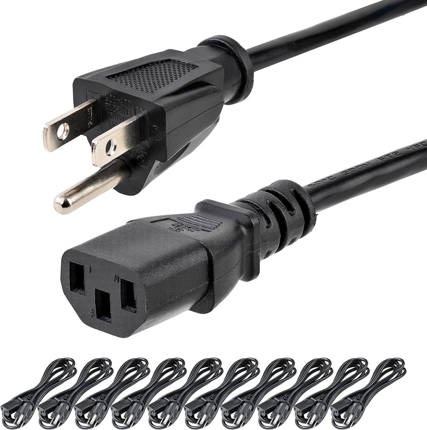 StarTech 6ft Standard Computer Power Cord for PC or Monitor
