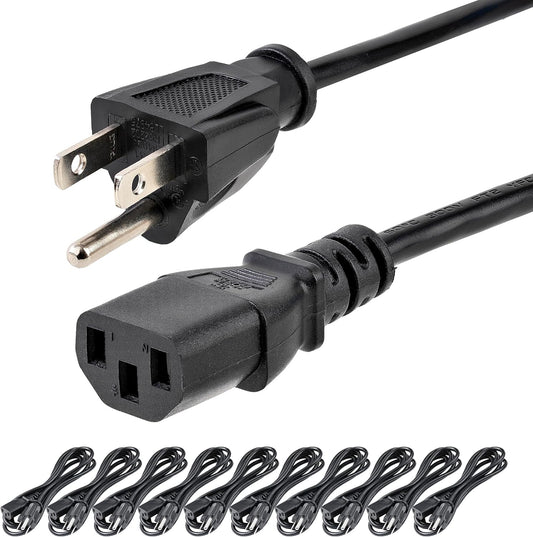 StarTech 6ft Standard Computer Power Cord for PC or Monitor