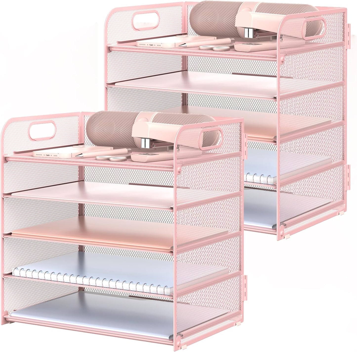 2 Pack 5-Tier Desk Organizer for Efficient Office Organization