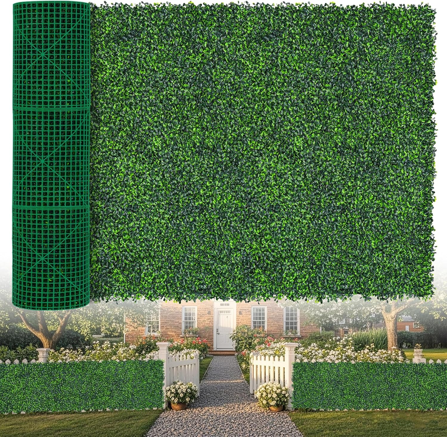 Artificial Boxwood Roll for Balcony Privacy and Garden Decor
