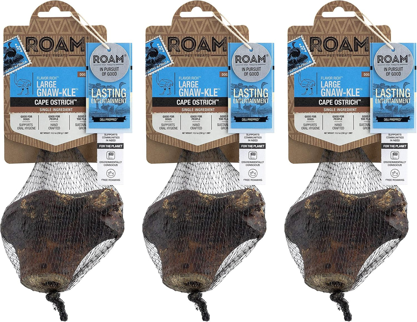 ROAM Pet Treats Large Gnaw-Kle Ostrich Bones for Dogs Review