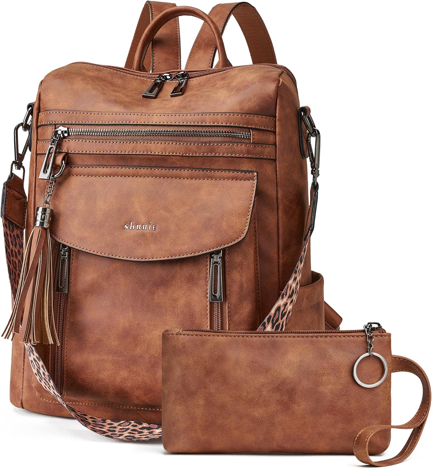 Shrrie Backpack Purse for Women - Stylish Leather Travel Bag