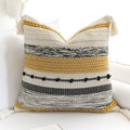 Fall Yellow Mustard Decorative Throw Pillow Cover 20x20 - Boho Accent
