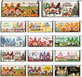 12 Pcs Seasonal Gnome Mailbox Covers for Year-Round Decor