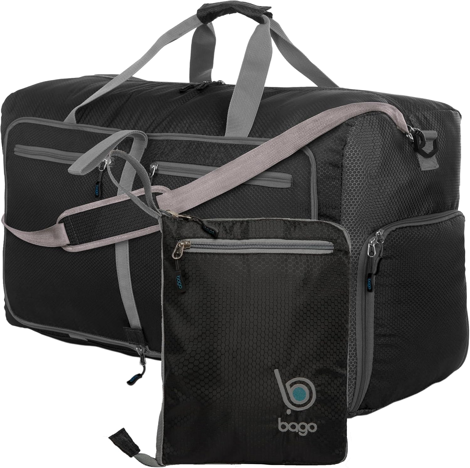 Bago Large Foldable Duffel Bags for Traveling - 100L Capacity