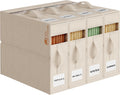 4 Pack Sheet Storage Organizer (King & Queen Size) - Foldable Linen
