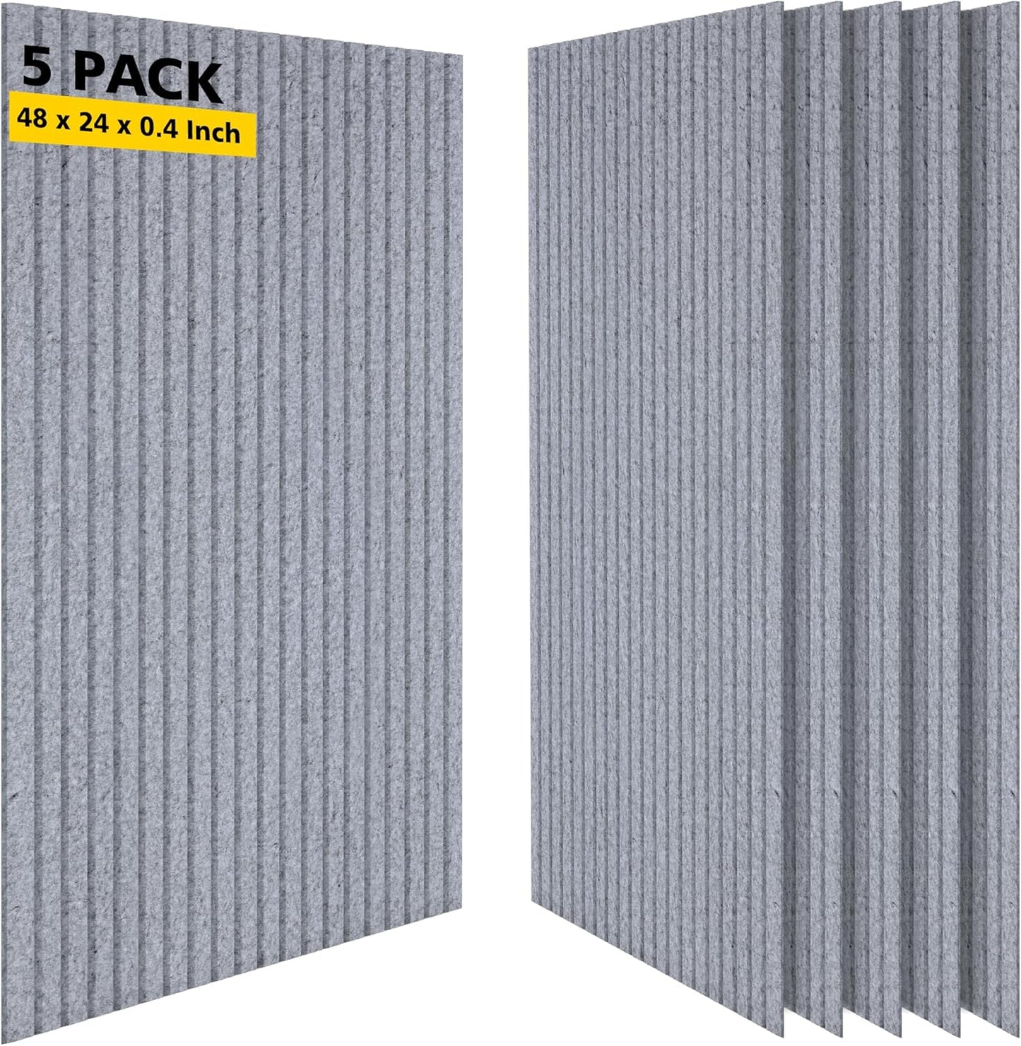 Acoustic Panels 5 Pack Noise Reducing Soundproof Wall Panels