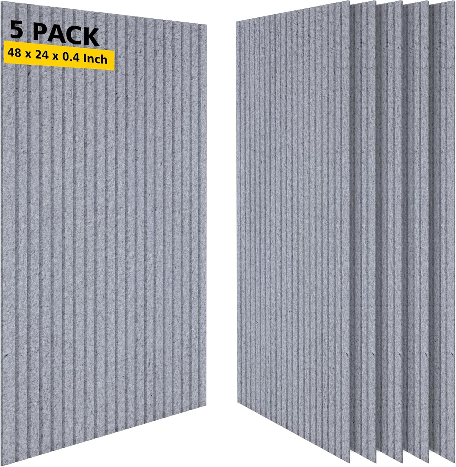 Acoustic Panels 5 Pack Noise Reducing Soundproof Wall Panels