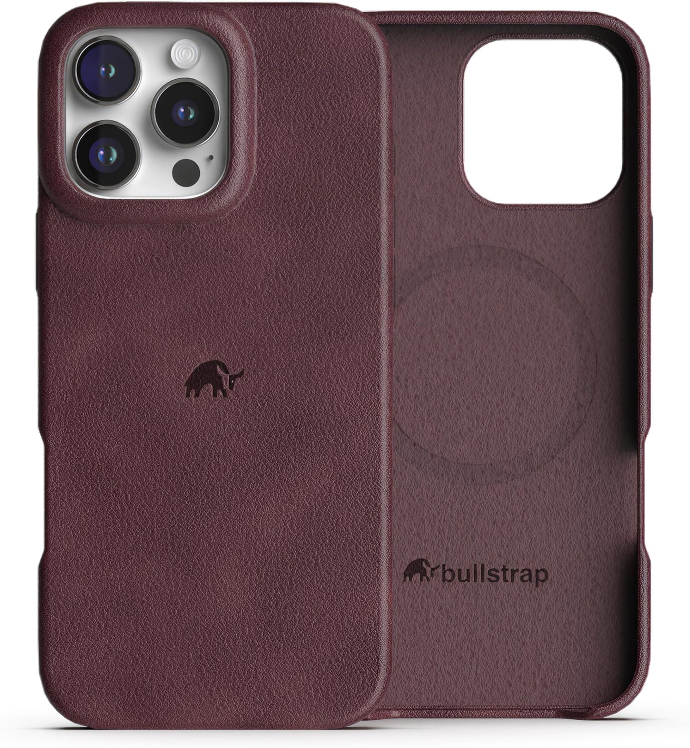 Premium Handcrafted Leather Case for iPhone 12 Pro Max - Bourbon