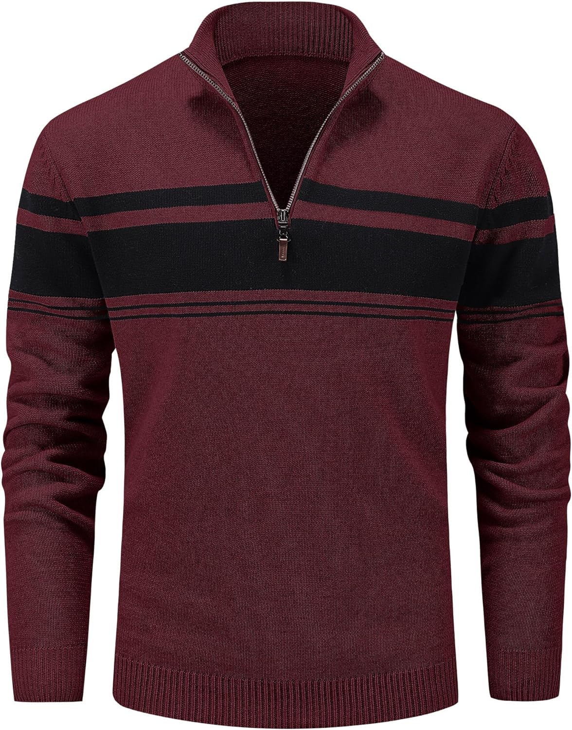 MAGCOMSEN Men's 1/4 Zip Cotton Sweater for Fall and Winter