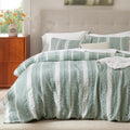 Bedsure Waffle Weave Duvet Cover Queen - Textured 100% Cotton