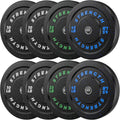 Pro-Grade 2ft Olympic Bumper Plates Set - Durable High-Bounce Rubber