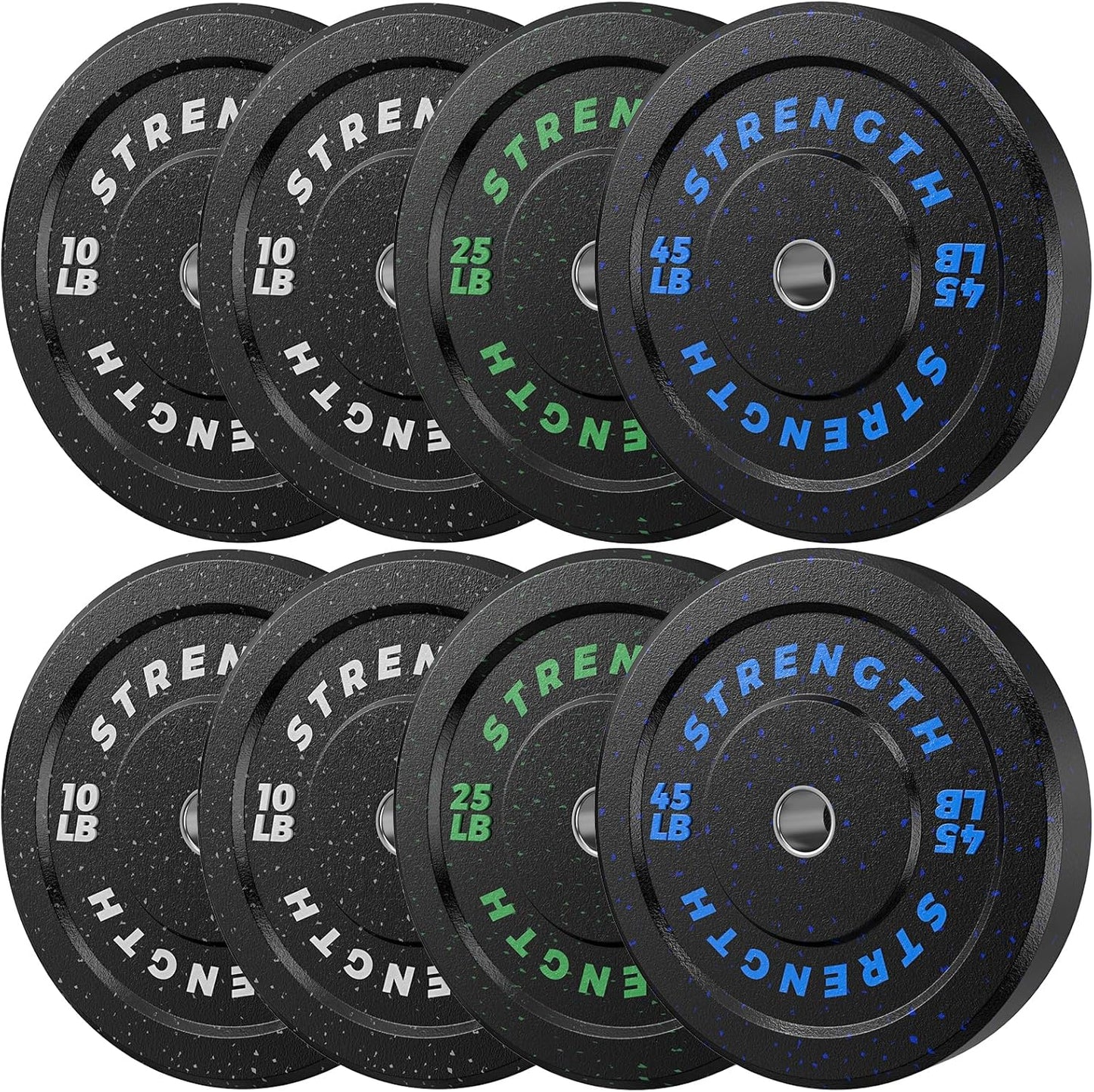 Pro-Grade 2 Inch Olympic Bumper Plates Set for Home Gym Use