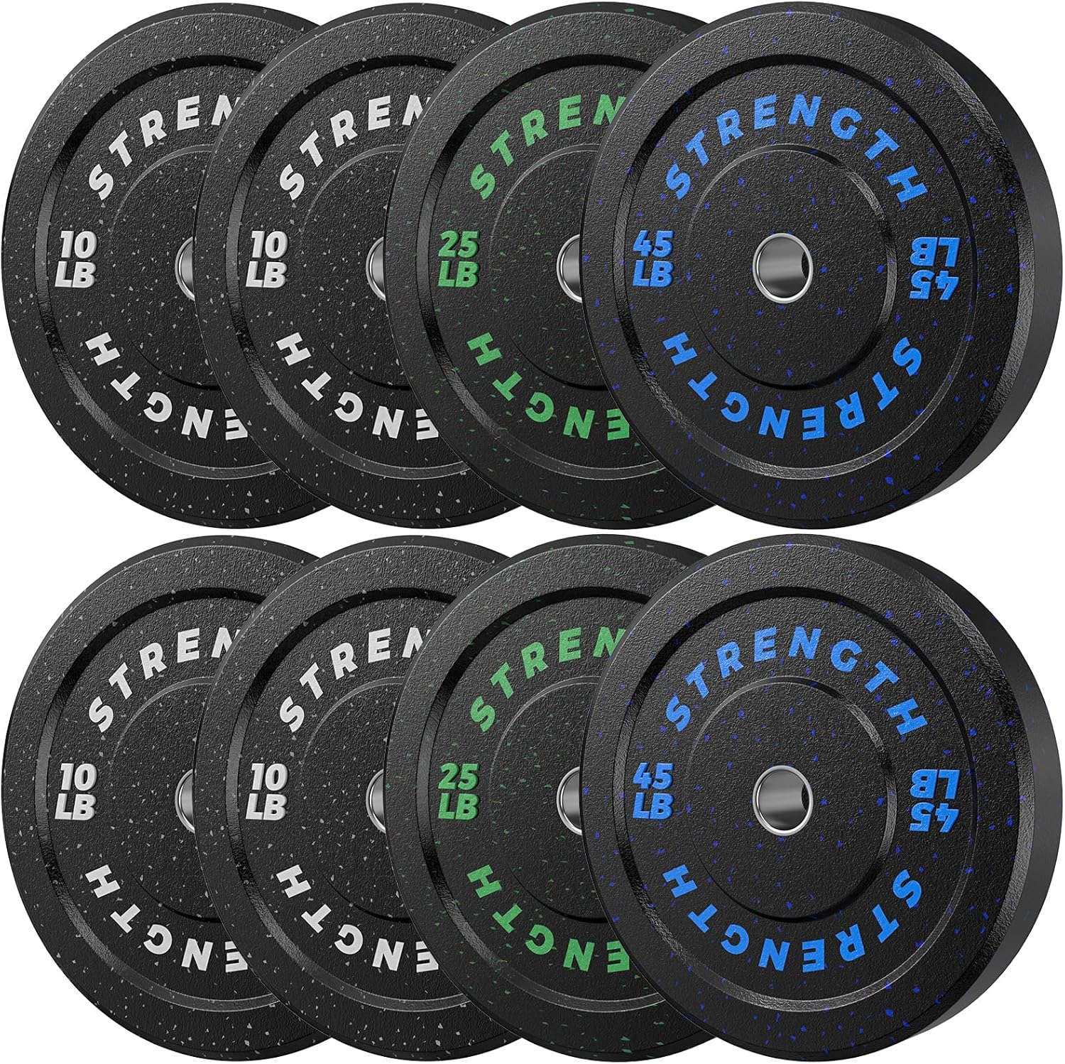 Pro-Grade 2 Inch Olympic Bumper Plates Set for Home Gym Use