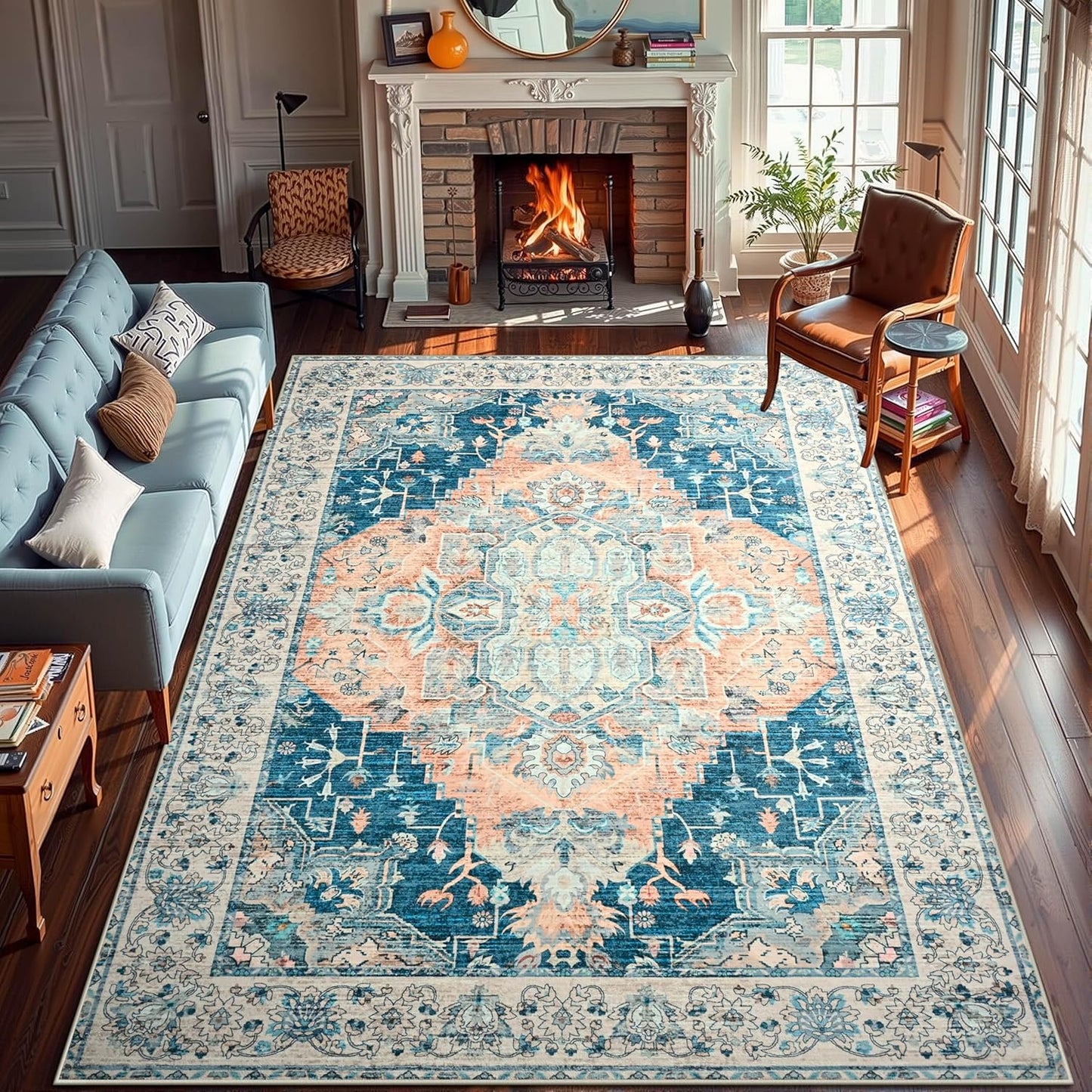 YJ.GWL Area Rugs for Living Room 6x9 Machine Washable Comfort