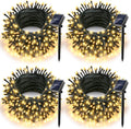 Solar Christmas Lights Outdoor 400LED 4 Pack - Warm White