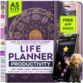 Life Planner A5 Undated Weekly & Monthly Planner - 12-Month