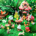 Fairy House Garden Figurines Kit Spring Garden Decor - 25pc set