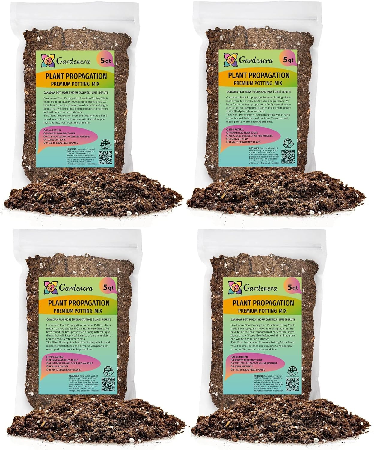 Gardenera Organic Plant Propagation Premium Potting Mix 20 Quart