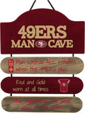 FOCO NFL Team Logo Mancave Man Cave Hanging Wall Sign - Classic Fan
