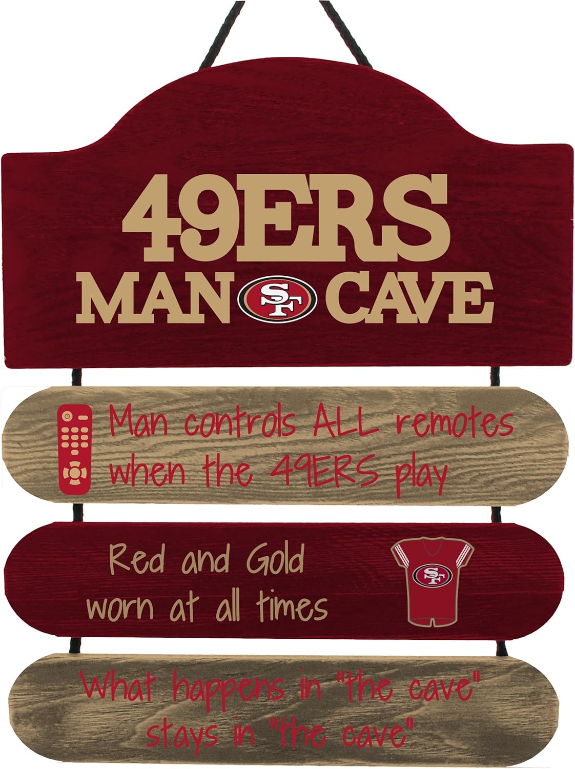 NFL Team Logo Mancave Hanging Wall Sign for True Fans