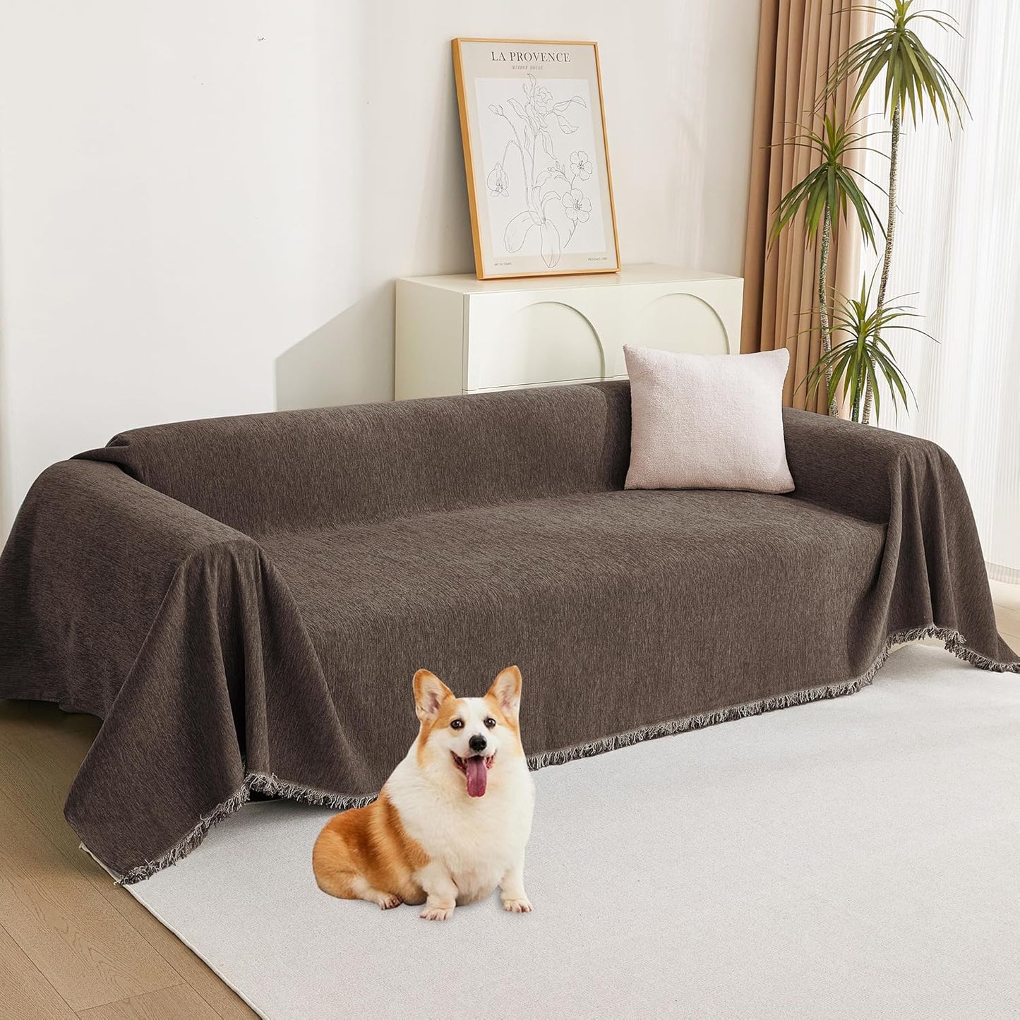 MYSKY HOME Couch Covers for 3 Cushion Sofa - Pet-Friendly Protector