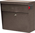 Mail Boss 7164 Metro Bronze High Capacity Wall Mounted Locking Mailbox
