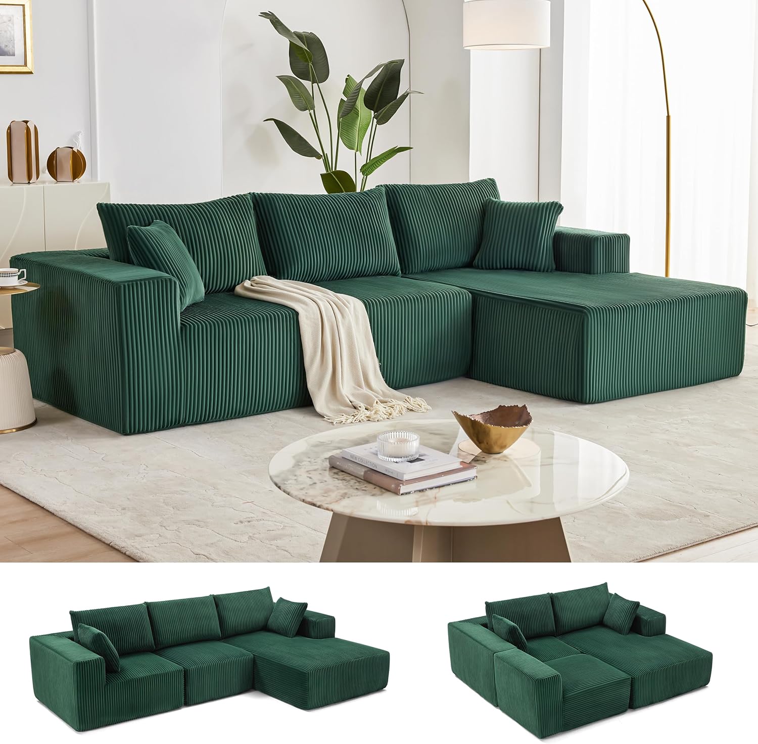 108 Modular Sectional Sofa for Modern Living Room Comfort