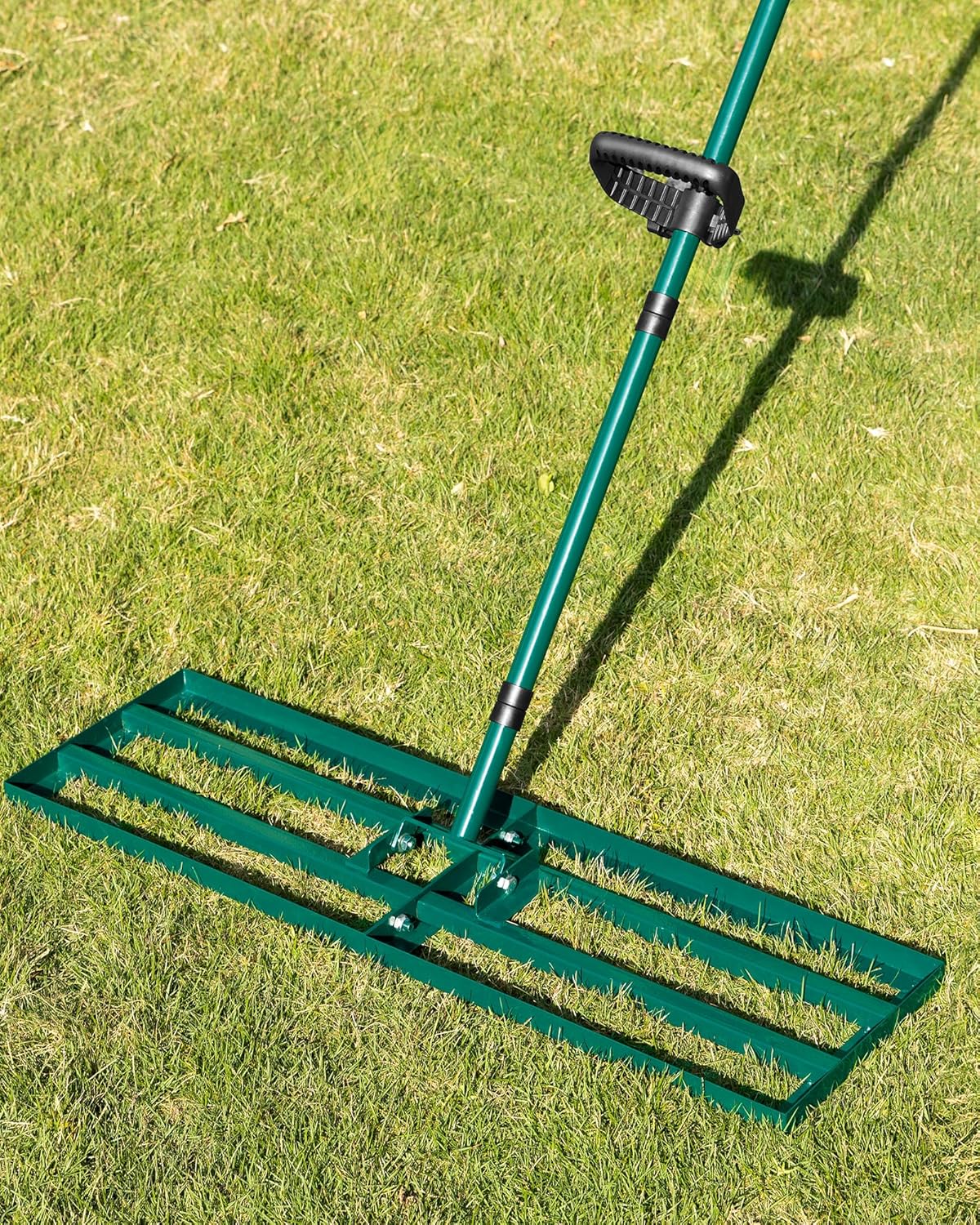 Lawn Leveling Rake with Adjustable Handle for Easy Gardening