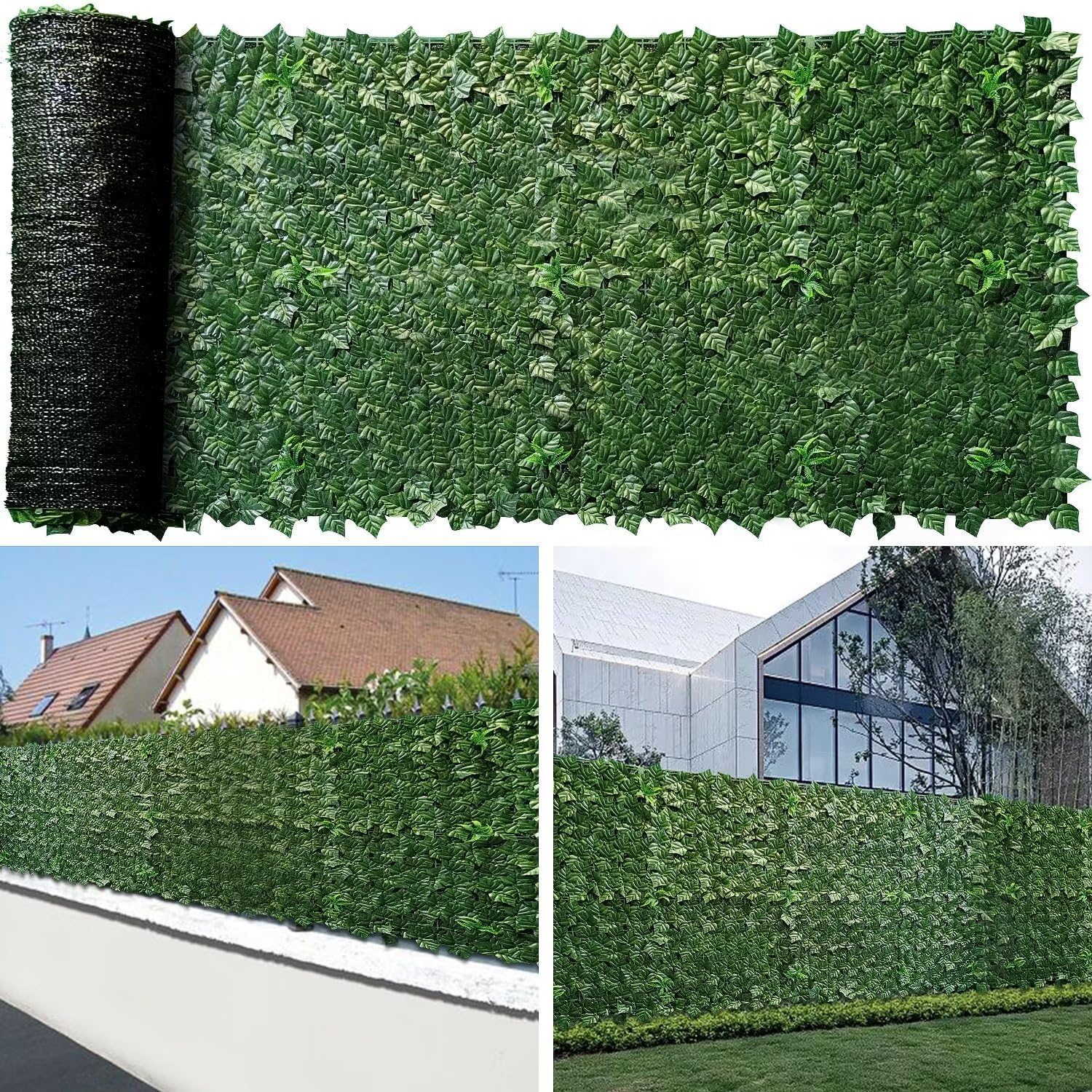 Artificial Ivy Fence Privacy Screen for Garden and Patio Use