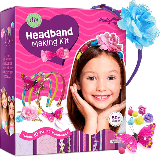 DIY Fashion Headband Kit - Create Stylish Headbands - Arts & Crafts Gift for Girls