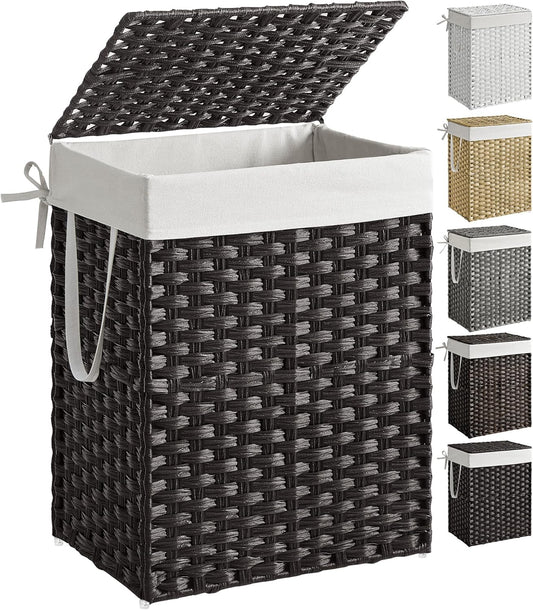 SONGMICS Laundry Hamper with Lid for Efficient Laundry Storage