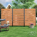 5ft x 3ft Wooden Privacy Fence Screen for Stylish Outdoor Protection