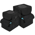 Car Trash Can 2.8 Gallon with Lid and Pockets - Leakproof Organizer