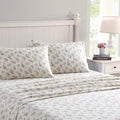 Cotton Flannel Bedding Sheet Set Full - Ultra Soft Cozy Audrey Pink