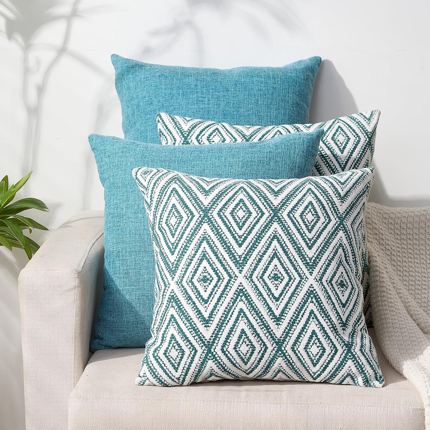 HPUK Decorative Throw Pillow Covers Set of 4 for Living Room