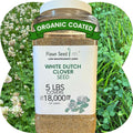 Flawn Seed Dutch White Clover Seed for Organic Lawns & Ground Cover