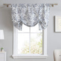Valance Cotton Tie Up Window Treatment Annalise Floral - Chic Home