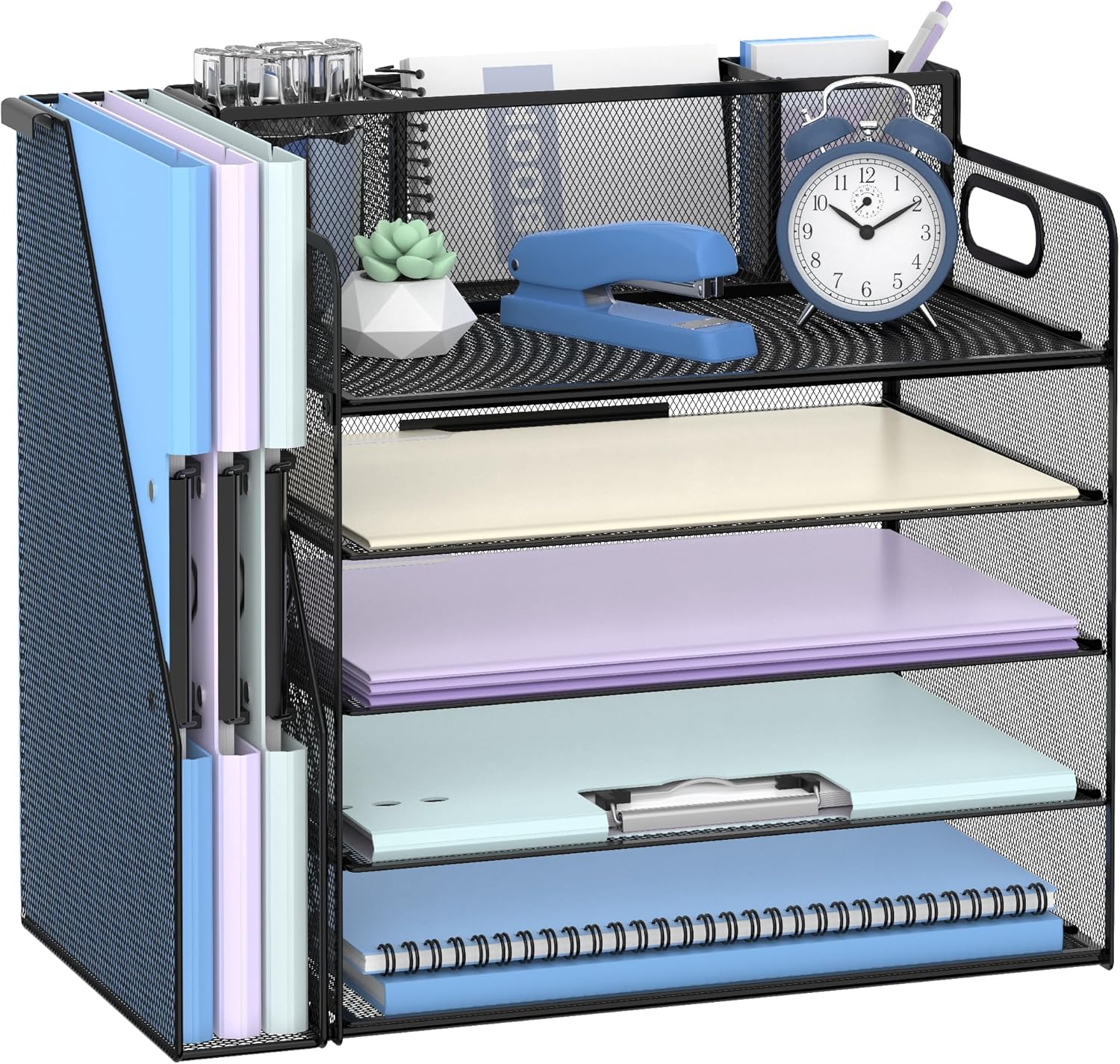 5 Tier Desk File Organizer - Effortless Office Organization