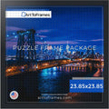 Elegant Black Puzzle Frame for 1000 Pieces - Premium Quality Design
